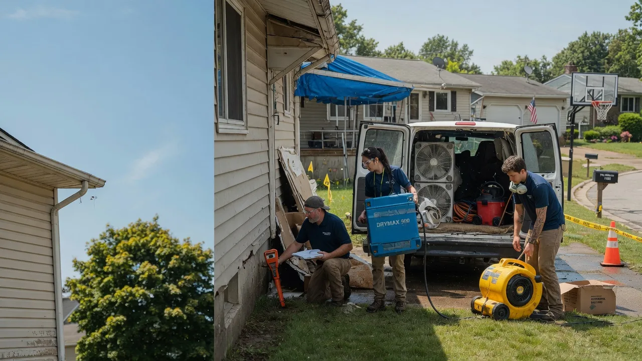 Ceiling Leak Cleanup in Sturtevant, WI near me